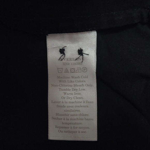 Everlane The Daytripper Shirtdress Womens Black 100% Cotton Utility Size Small - Picture 8 of 10